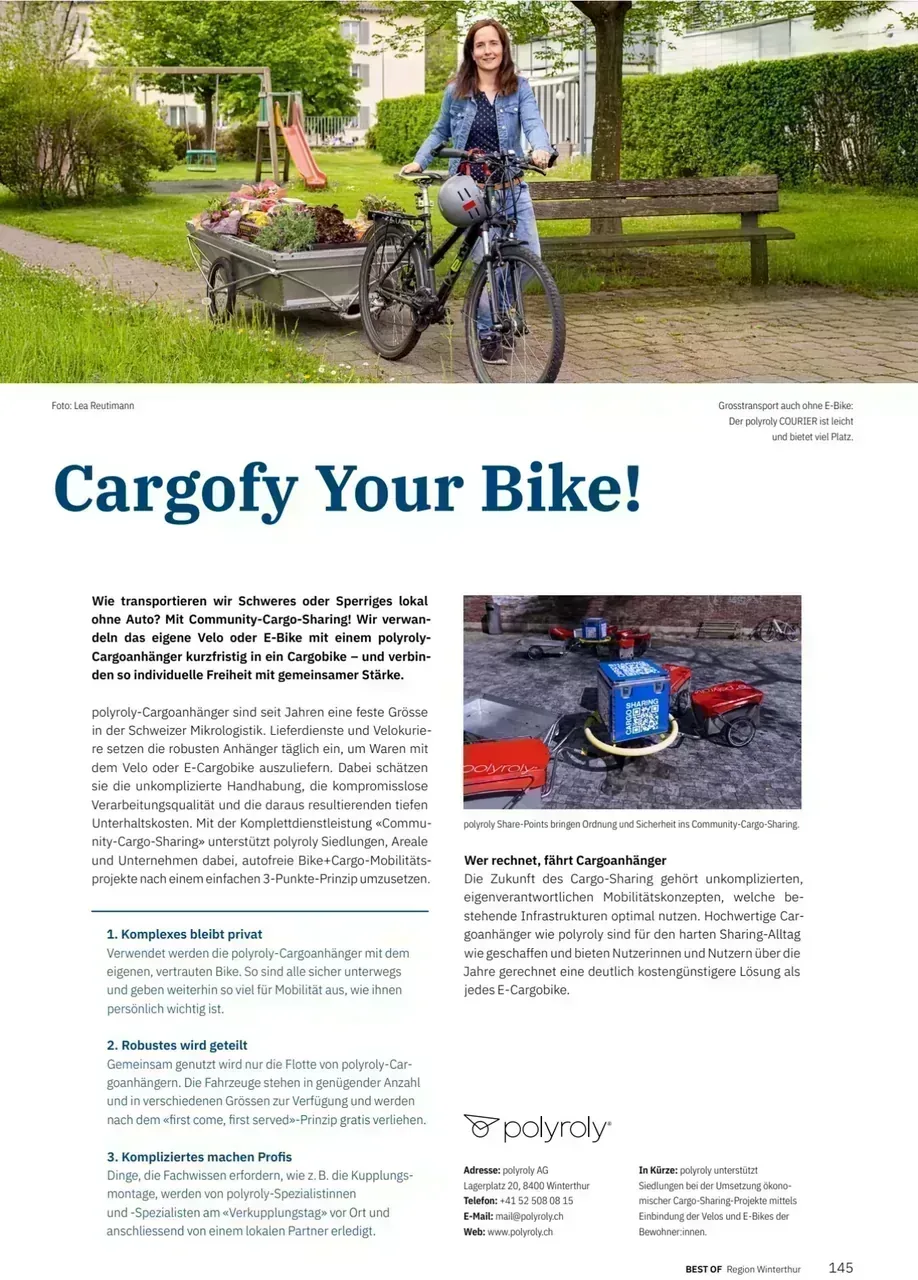 BEST OF KANTON ZURICH — Cargofy Your Bike!