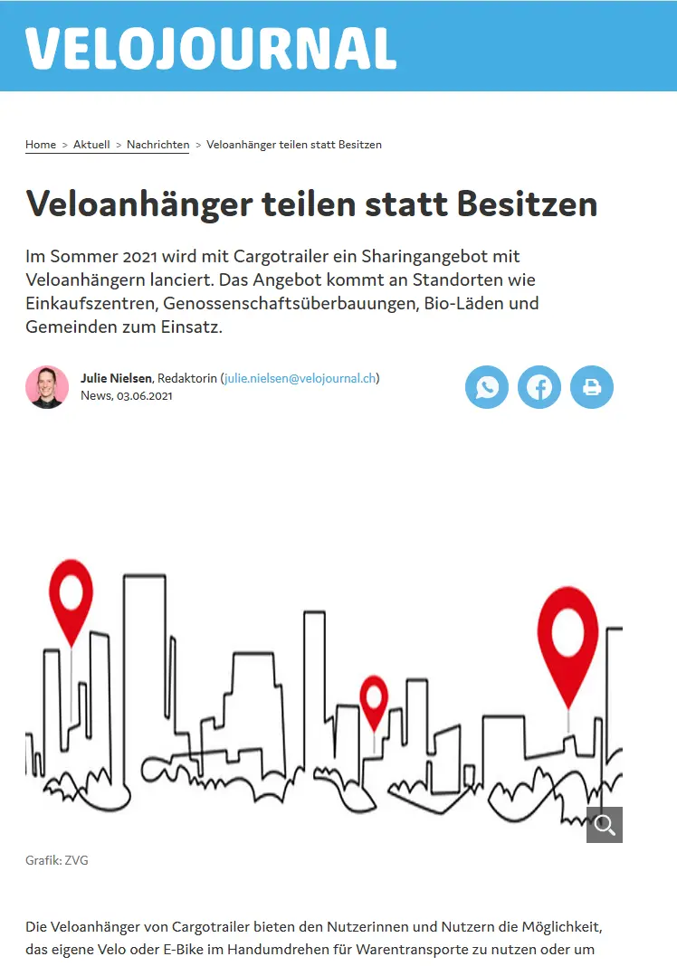 VELOJOURNAL — Teilen statt Besitzen